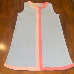 NWT TBBC Daisy Dress - Beale Street Blue w/ Pink & Hot Pink Stripe - 14